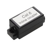kenable Inline Punch Down Coupler for Lan Cables CAT6 Black