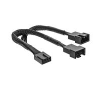 InLine 33328Y Internal 4-pin PWM 2 x 4-pin PWM Black power cable - power cables (Male/Female, 4-pin PWM, 2 x 4-pin PWM, Straight, Straight, Black)