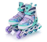 Inline Roller 4IN1 Skates Size 9-1 Children's Kids Skate Inline Skates LED XS-L