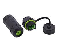 Inline SC Simplex Fiber Optic Coupling, Short, IP68, Waterproof, Outdoor Fibre Optic Connector, Singlemode, SC SC Connection for M20 Housing, 69927E