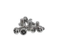 InLine Screw Set for M.2 SSD Mounting, Phillips, M2 x 3 mm, Nickel-Plated Steel, Ideal for Motherboard and Adapter Cards, Pack of 10, 77784A