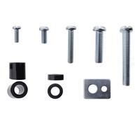 Inline Screw Set for TV Wall Mount, 40 Pieces, Universal VESA Screws Set M5 M6 M8 with Spacers and Base Plates, 23100A