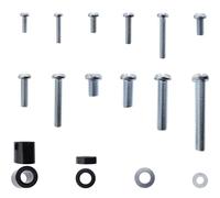 InLine Screw Set for TV Wall Mount, 68 Pieces, Universal VESA Screws Set M4 M5 M6 M8 with Spacers and Washers for Flat Screen TV, 23100C