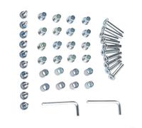 Inline Skate Repair Set Axle Spacer Bearing Screw with Wrench for Better Performance (Set B)