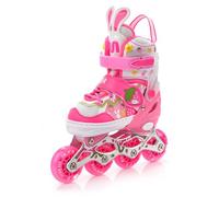 Inline Skates 4in1 Children's Kids Inliners Roller Skates Rollers Quad Skates Carbon Children's Inline Skates Adjustable Shoe Big Wheels