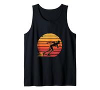 Inline Skating Retro Sunset Rollerblading Graphic Tank Top