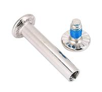 Inline Skating Screw, Pack of 10 Skating Screws Inline Skate Replacement Skating Screws Fittings Skates Wheel Axles Hardware (Inner length 36mm)