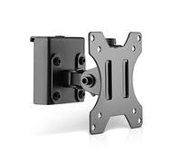 InLine Slatwall 23183A Monitor Bracket Short Wall Mount for the Slatwall System, Wall or Table Mounting, Desk Mount for 13-27 Inch Screen, VESA 75/100 mm Black