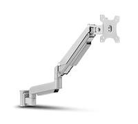 InLine Slatwall 23183C Lifter Monitor Wall Mount for Slatwall System, Wall or Table Mounting, with Arm, Desk Mount for 17-32 Inch Screen, VESA 75/100 mm Silver Grey, 23183C