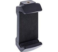 Inline Smartphone holder with cold shoe, extendable 65-185 mm, 2 x 1/4 inch thread for tripod, video and vlog recording, black, 48092C