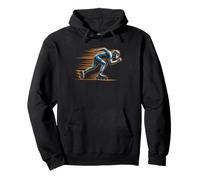 Inline Speed Skater Who Trains Oval Before Dawn Skating Pullover Hoodie