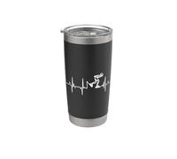 Inline Speed Skating Heartbeat Stainless Steel Insulated Tumbler