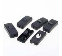 Inline Switch 5pcs/lot ON/Off Light Switch Black Lamp Desk 110-250V