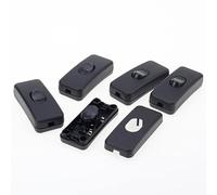 Inline Switch 5pcs/lot ON/Off Light Switches Black Inline Table Lamp Desk Switch