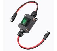 Inline Switch DC12V25A IP67 Waterproof 12AWG Button Switch with Connector Extension