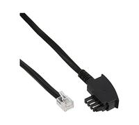 InLine TAE-N Connection Cable 6-Pin Fully Assigned black Black 1 m