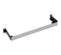 InLine Top-Hat Rail for 19 Inch Racks, 1U, Horizontal/Vertical Mounting, Black Steel, Compatible with Server, Network Switch