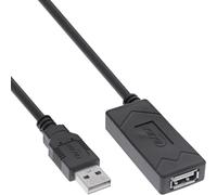 InLine® USB 2.0 Active Extension with Signal Amplification, USB-A Male/Female, Printer Cable Extension, 7.5 m, 34616A