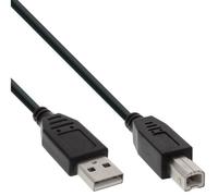 InLine® USB Cable - USB Data Cable (5 m, Black 34555x 5 m USB A USB B USB A, USB B, male/male; Black; 480 Mbit/s)