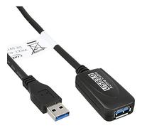 InLine USB 3.0 Active Extension Cable A Connection to B Connection Black 5 m