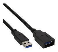 InLine USB 3.0 Kabel, A St/Bu, schwarz, 1,5m