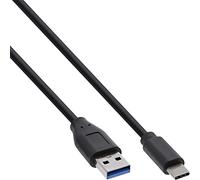 InLine USB 3.1 Cable Type C Male to A Male Black black Black 2 m