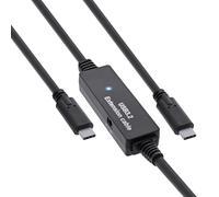 InLine USB 3.2 Gen.1 active cable, USB-C plug to USB-C plug, black, 10m