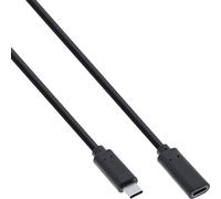 InLine USB 3.2 Gen.1x2 Extension Cable, USB-C male/female, black, 2m