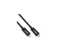 Inline USB 3.2 Gen 2 AOC Cable, USB-C Male/Male, Black, 7.5 m