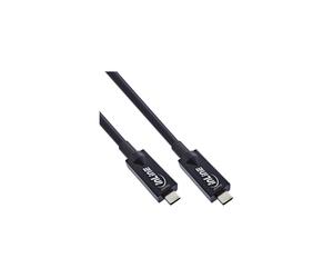 Inline USB 3.2 Gen 2 AOC Cable, USB-C Male/Male, Black, 7.5 m