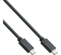 Inline USB 3.2 Gen.2 cable - USB Type-C plug/plug, black, 0.5 m