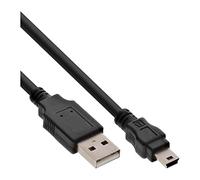 InLine ® USB 2.0 mini cable, plug A to mini-B connector (5pin.), black, 2 m