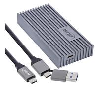 InLine USB4 M.2 SSD Enclosure, USB-C to M.2 NVMe, Aluminium, up to 40 Gb/s, Thunderbolt 3/4 Compatible, Includes Accessory Kit, 00031J