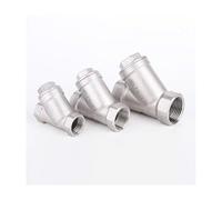 Inline Y Type Strainer Valve, 304 Stainless Steel, BSPT Female Thread, 80 Mesh Screen for Water Air Gas Fuel Oil, Durable & Glossy Pipe Fitting, 1 PC(DN40 1.5 Inch)