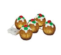 Inlit Ice Led Acrylic Christmas Pudding Lights Set Of 5