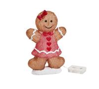 Inlit Ice Led Acrylic Gingerbread Girl Light