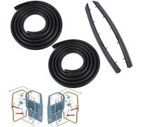 Inly 4-Piece Door Seal Rubber Seal Front Left + Right Complete Set Compatible with Transporter T5 T6 T7 (from 2003) 7H0837565A 7E0837911B