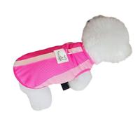 Inlzdz Breathable Mesh Dog Vest With Leash Ring Summer Cooling Sleeveless Shirt For Small Dogs Pomeranian Pink M