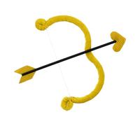 inlzdz Cupid Angel Heart Bow And Arrow Set Wedding & Valentine's Day Costume Accessory For Women 2Pcs Yellow One Size