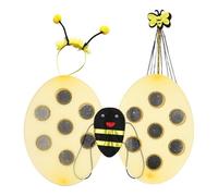 inlzdz Halloween Bumble Bee Wings Bee Headband Headwear Swinging Bumble Wand For Fancy Dress Costume Party Type D-2 One Size