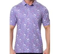 inlzdz Men's Golf Collared Shirt with Buttons, Plaid Pattern, Trend 3D Digital Printing, Short Sleeves, Loose & Simple Casual Type C 6XL