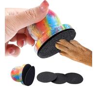 inlzdz Quiet Dog Nail Grinder Portable Scratch Pad With 3 Filing Discs For Calm Paw Trimming Pet Nail File For Anxious Dogs Cats At Home Colorful One Size