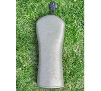 inlzdz Silver Glitter Pu Golf Protective Cases, Waterproof Classic Style Headcovers for 1 3 5 Fairway Wood Fairway One Size