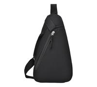 inlzdz Trendy Korean Fashion Chest Bag Light Outdoor Sport Sling Pack Basic Daily Phone Storage Pouch Black One Size