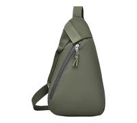 inlzdz Trendy Korean Fashion Chest Bag Light Outdoor Sport Sling Pack Basic Daily Phone Storage Pouch Army Green One Size