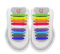 INMAKER No Tie Laces for Kids and Adult, Flat Shoe Laces, Elastic Tieless