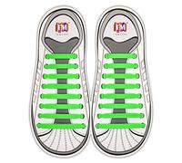 INMAKER No Tie Laces for Kids and Adults, Silicone Flat Shoe Laces for Trainer, Elastic Waterproof Tieless Running Shoe Laces