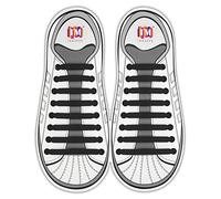 INMAKER No Tie Laces for Kids and Adults, Silicone Flat Shoe Laces for Trainer, Elastic Waterproof Tieless Running Shoe Laces