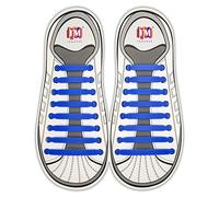 INMAKER No Tie Laces for Kids and Adults, Silicone Flat Shoe Laces for Trainer, Elastic Waterproof Tieless Running Shoe Laces