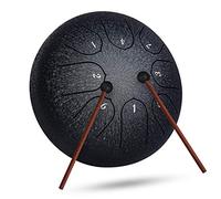 INMAKER Steel Tongue Drum 8 Note 6 Inch C-Key Steel Drum Percussion Instrument with Drum Sticks Music Book for Adult Kid Musical Education Yoga…